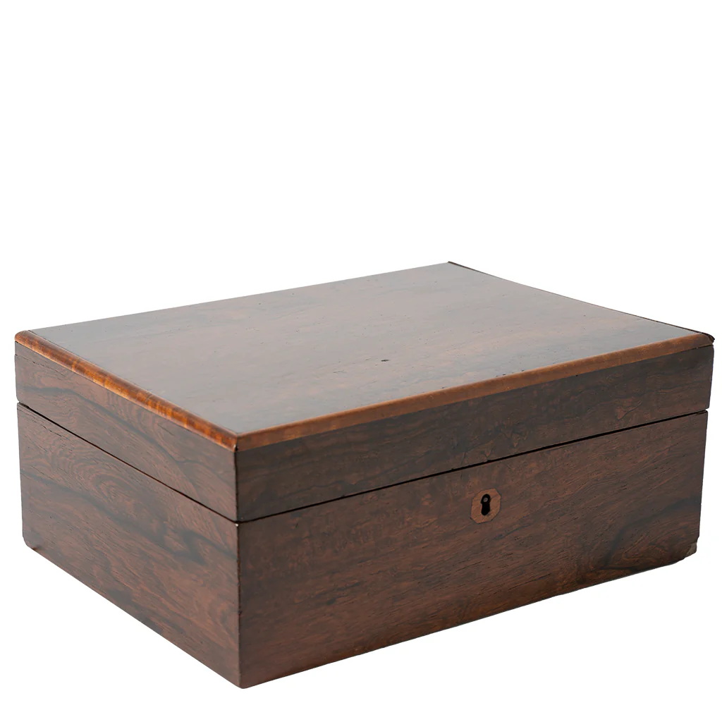 Antique Burr Walnut Box - Image 4