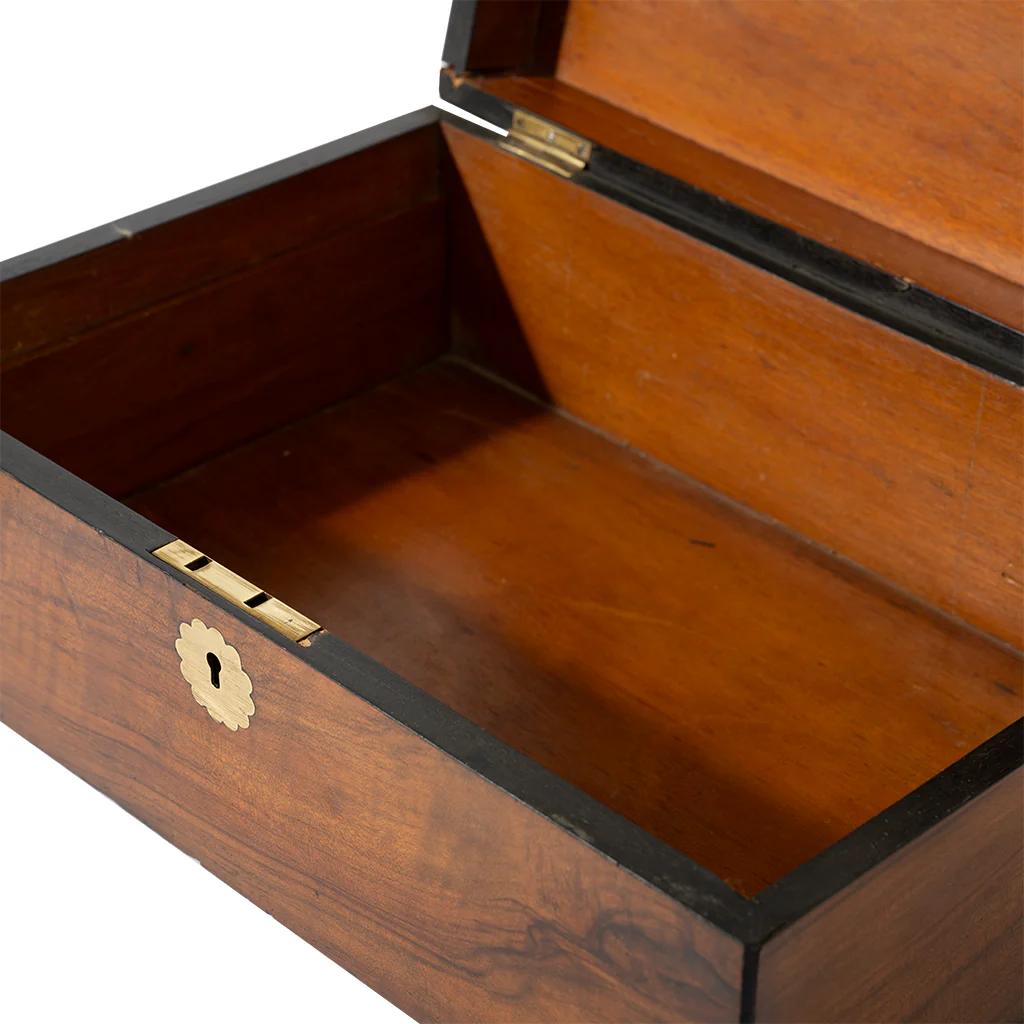 Antique Walnut Jewelry Box - Image 7