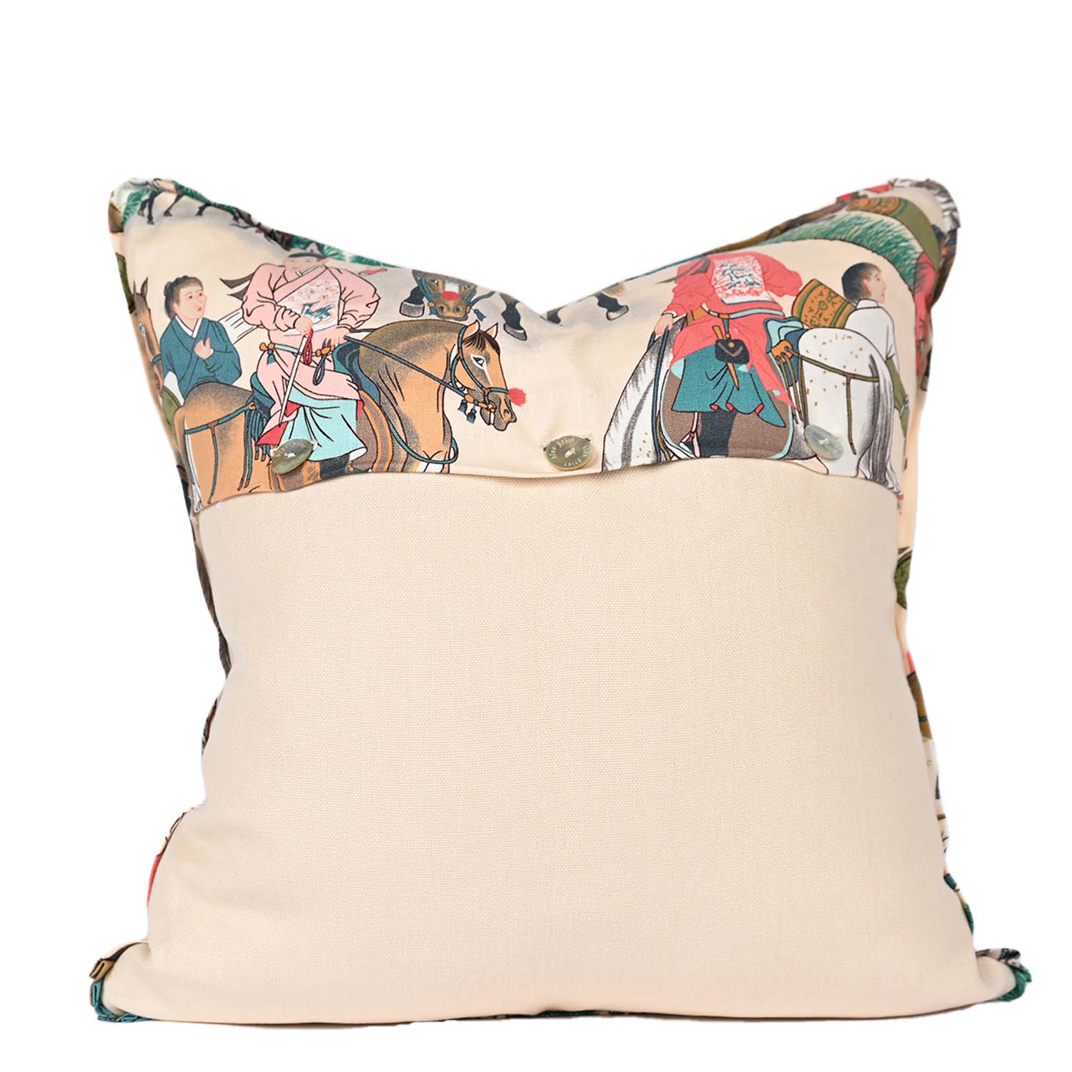 Asian Horse Parade Pillow - Image 3