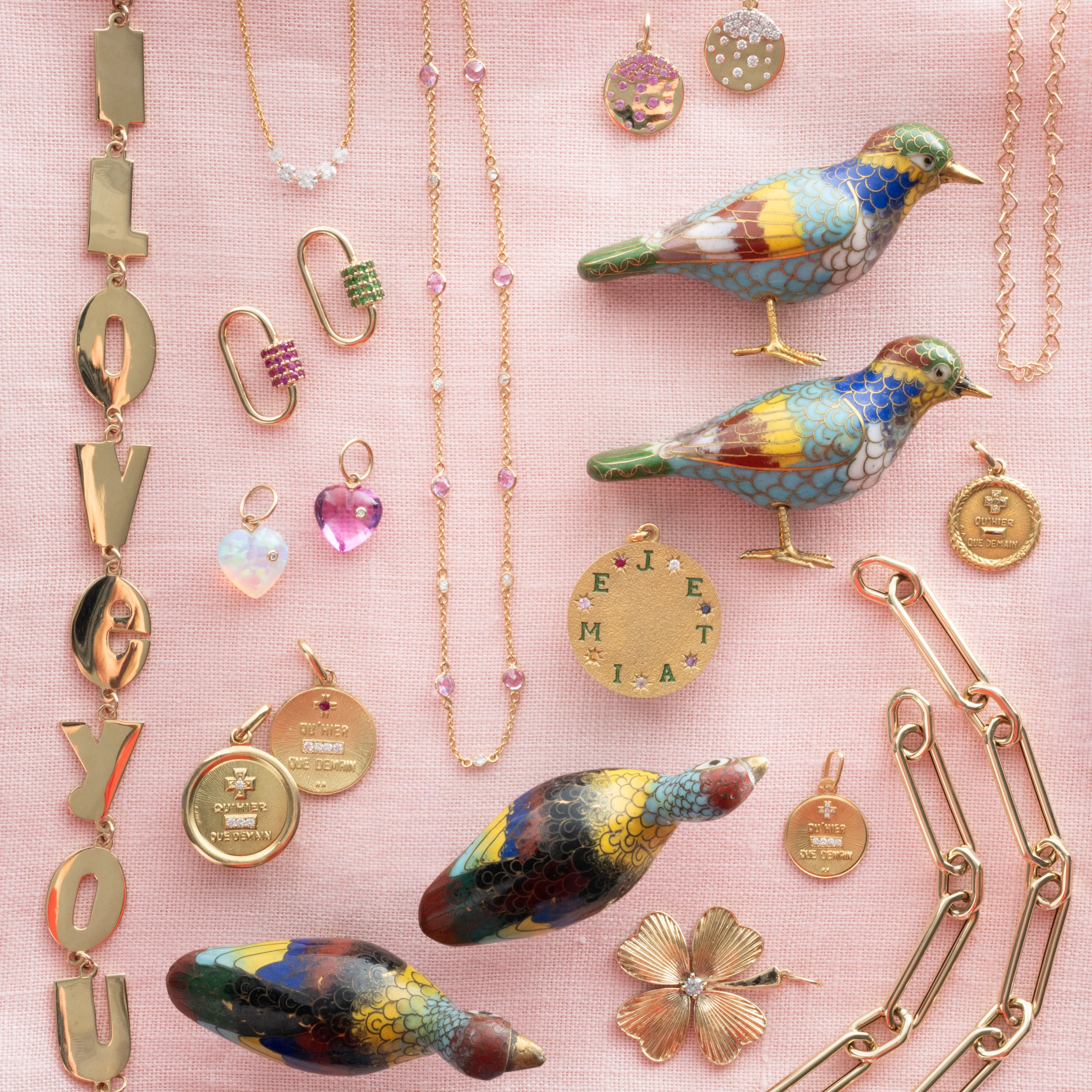 Vintage Miniature Turquoise Cloisonne Bird - Image 3