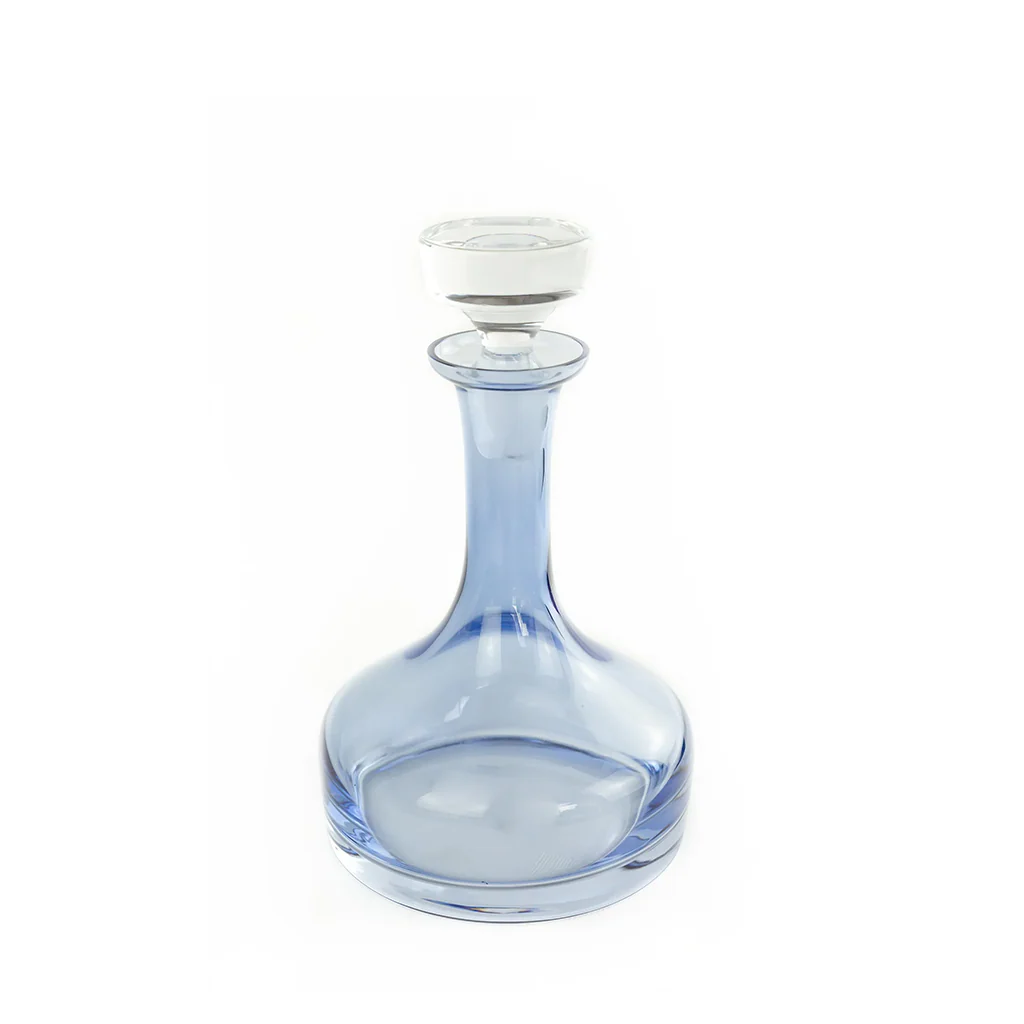 Estelle Colored Glass Vogue Decanter, Cobalt - Image 3