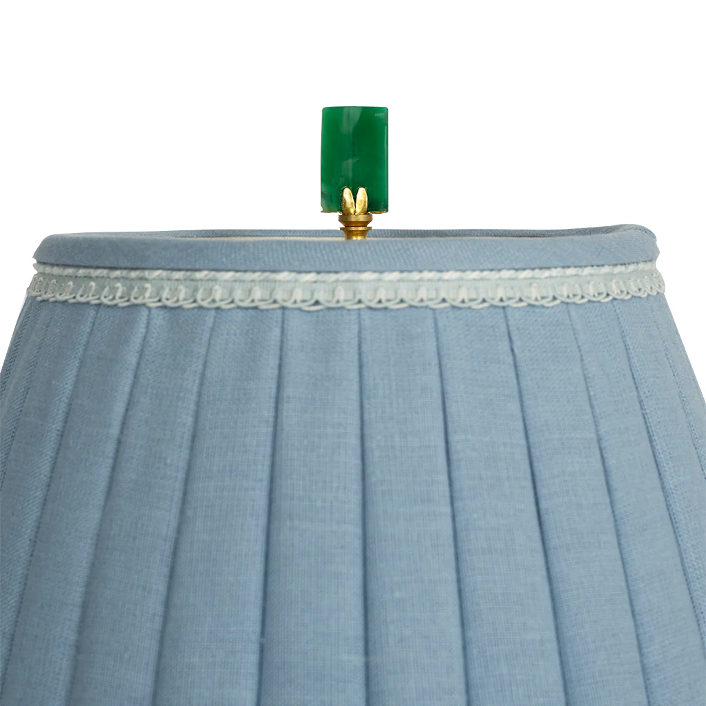 Famille Noire Lamp with Custom Blue Shade - Image 3