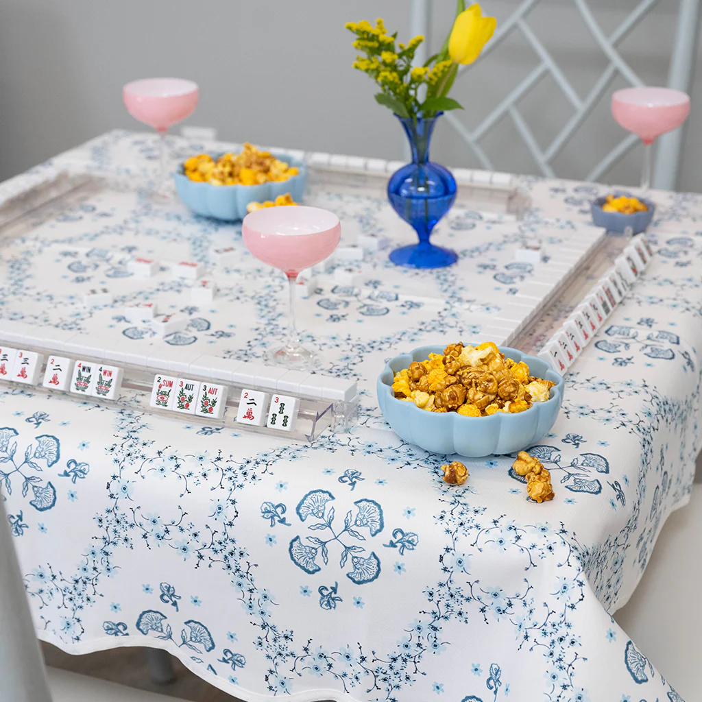 Floral Trellis Game Table Topper - Image 3