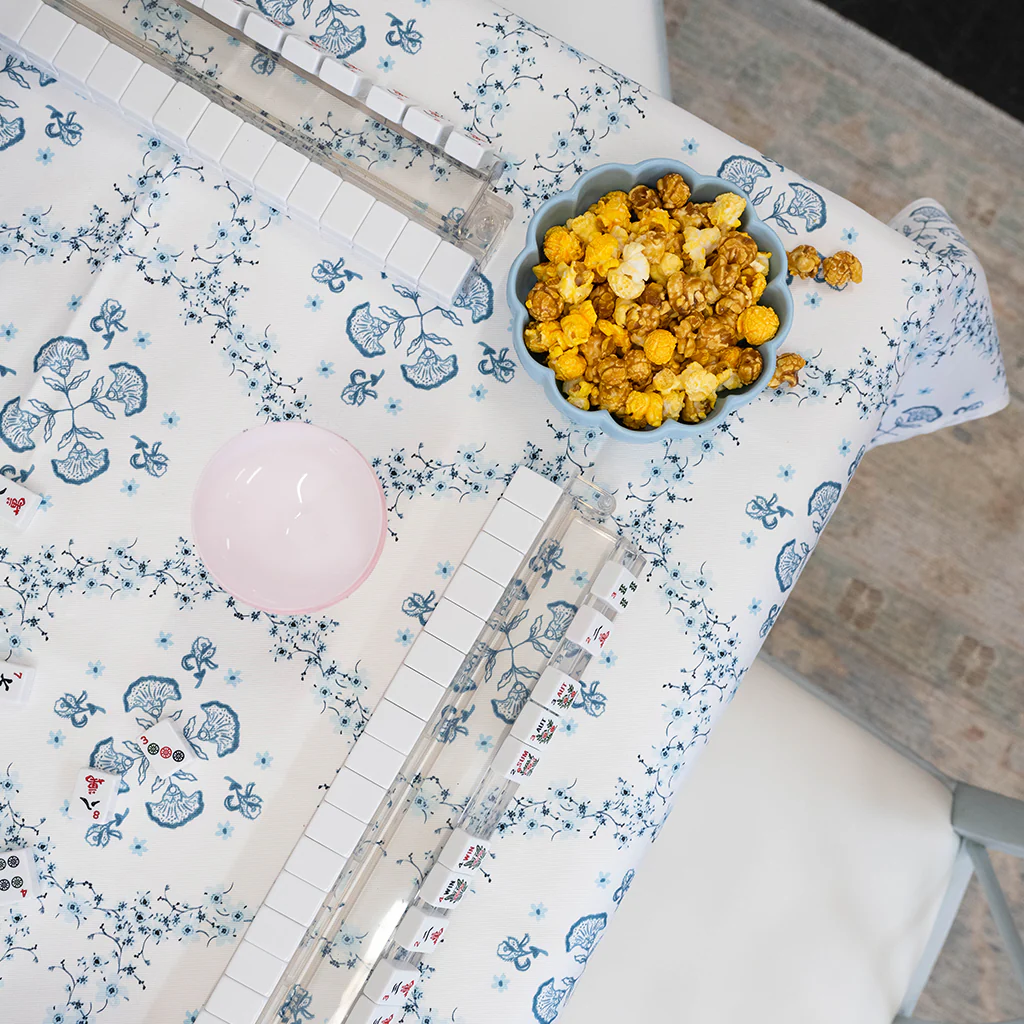 Floral Trellis Game Table Topper - Image 5