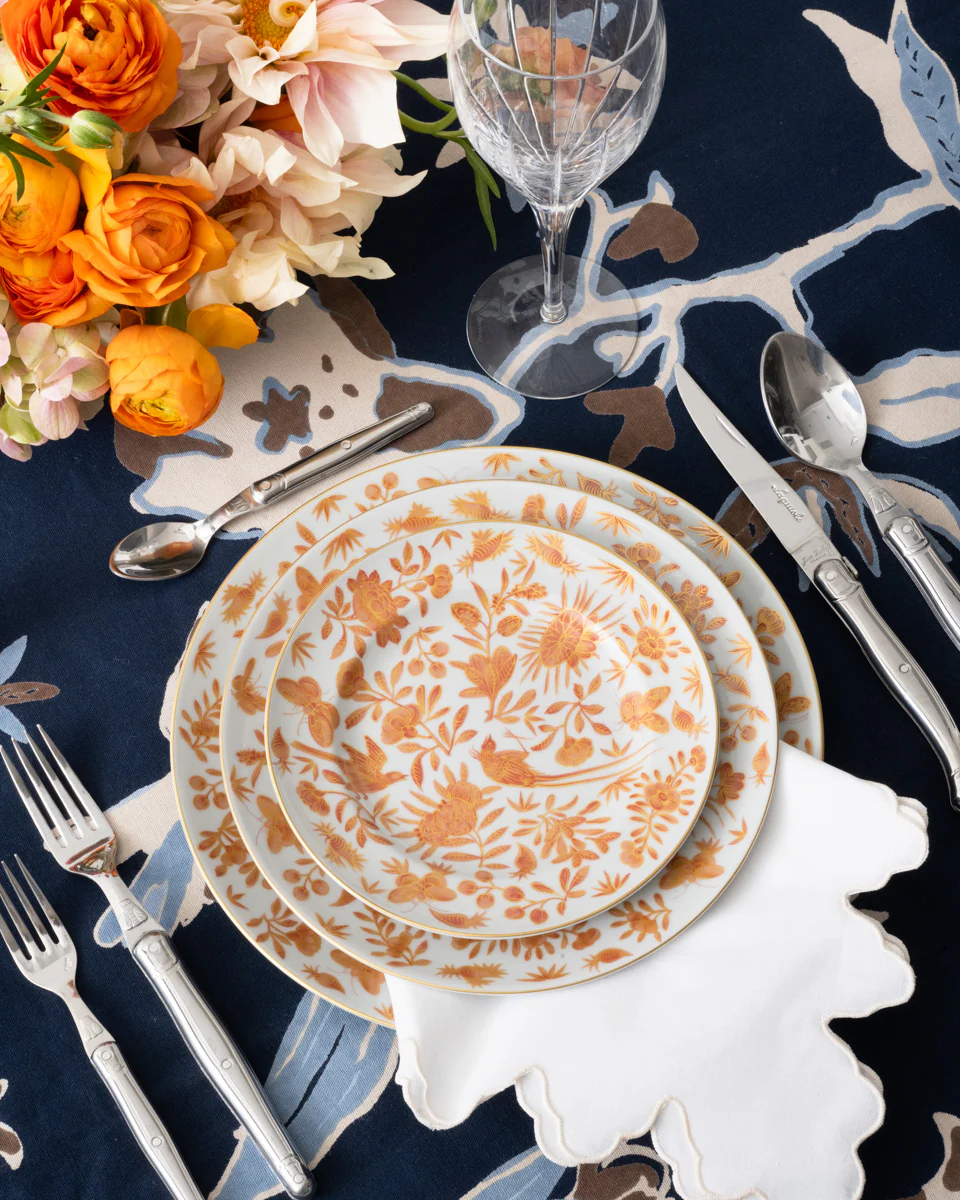 Notched Linen Napkin, Cream - Image 3