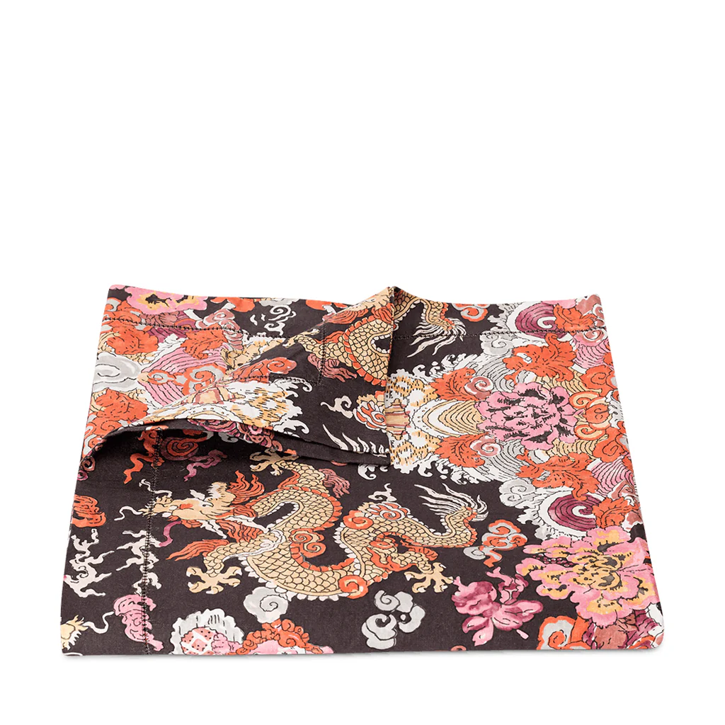 Magic Mountain Tablecloth, Chocolate Persimmon - Image 4