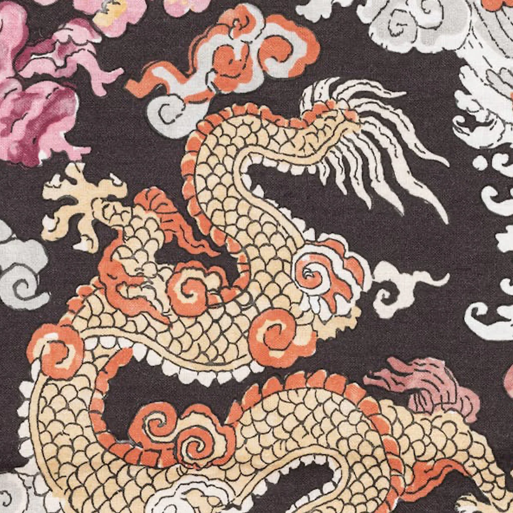 Magic Mountain Tablecloth, Chocolate Persimmon - Image 5