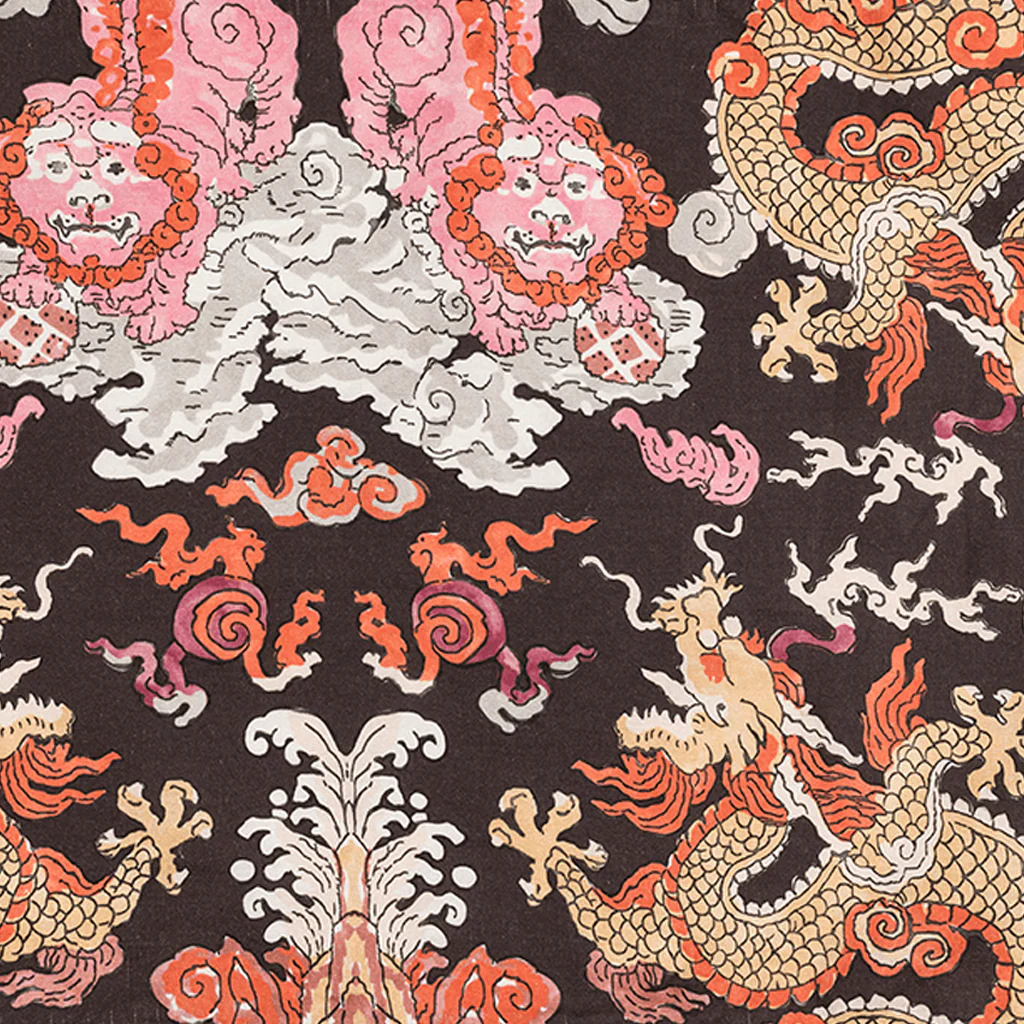 Magic Mountain Tablecloth, Chocolate Persimmon - Image 6