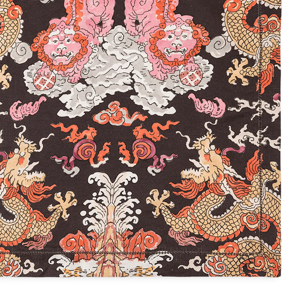 Magic Mountain Tablecloth, Chocolate Persimmon - Image 7