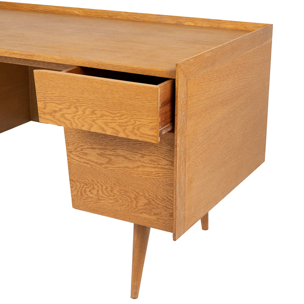 Mid Century White Oak Desk - Image 4