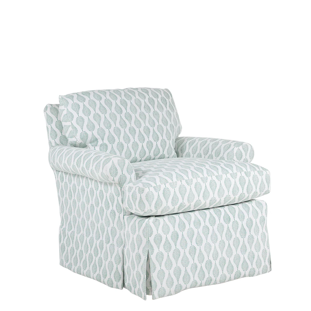Miramar Swivel Chair, Jade - Image 3