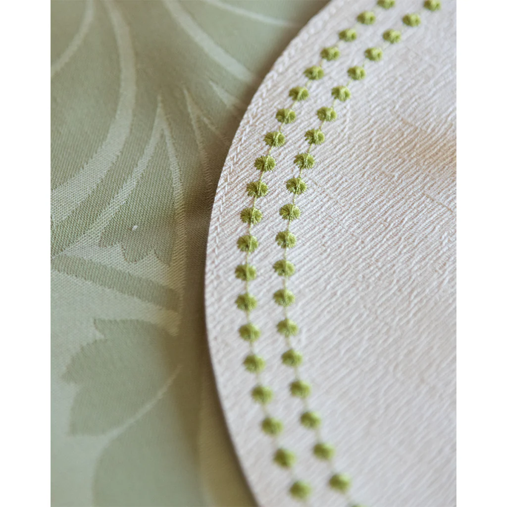 Olivia Dot Placemat, Chartreuse - Image 3