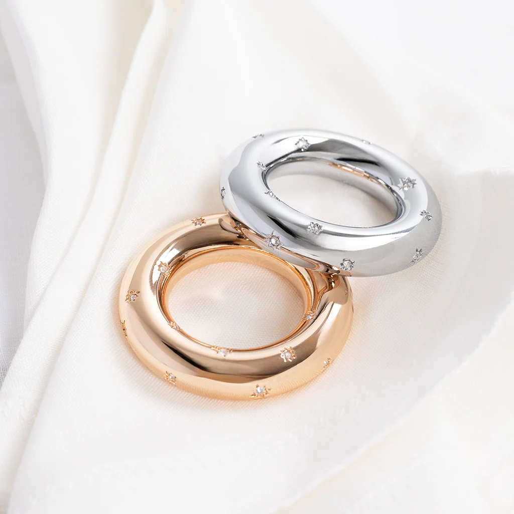 Platinum Étoiles Napkin Ring - Image 4