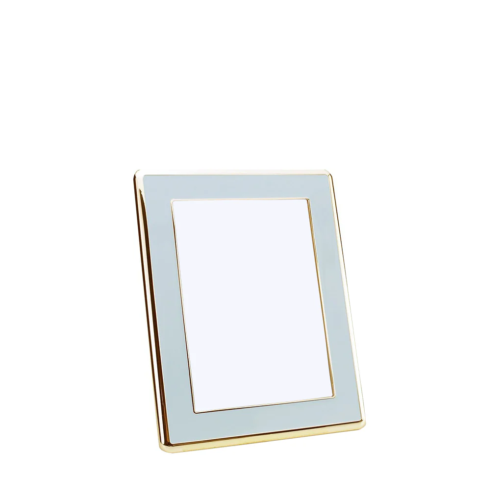 Powder Blue and Gold Enamel Frame - Image 3