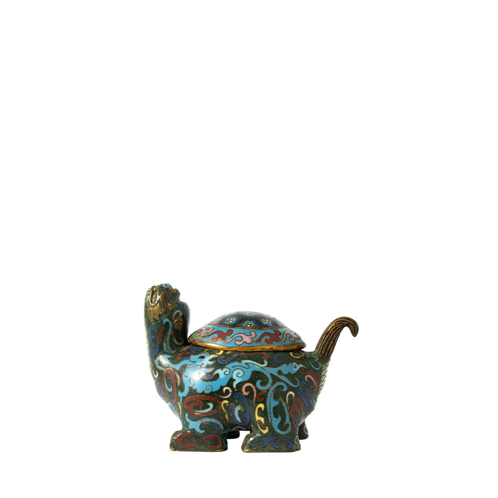 Vintage Cloisonne Turtle Trinket Box - Image 3