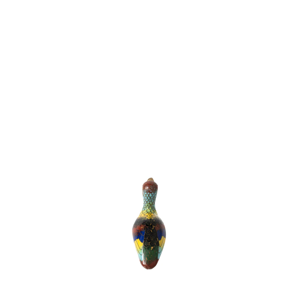 Vintage Miniature Cloisonne Bird - Image 4